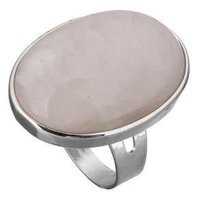 Bague en quartz rose pour être en paix avec soi même